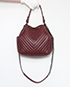 Medium Chevron Drawstring Bag, back view